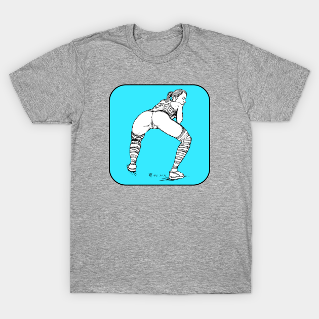 Beautiful Bottomless Booty Vixen No Panties Nude Squattwerk Workout Squat T Shirt Teepublic 